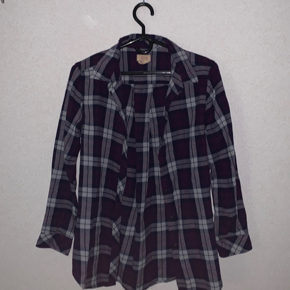 Women’s purple flannel shirt